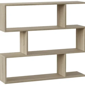 Boekenkast Boekenkast Bologna Kleur Eiken 6 Vakken, voor Woonkamer Kantoor VS Venta-stock