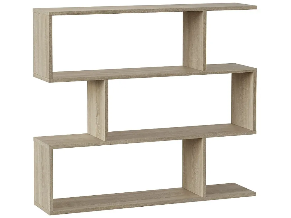 Boekenkast Boekenkast Bologna Kleur Eiken 6 Vakken, voor Woonkamer Kantoor VS Venta-stock