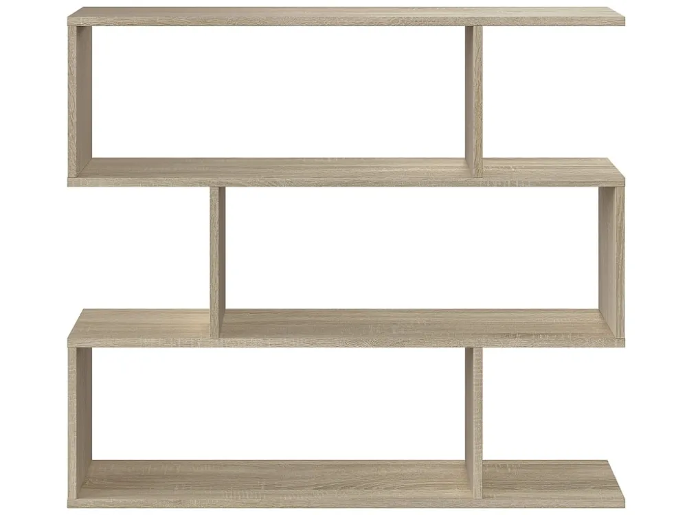 Boekenkast Boekenkast Bologna Kleur Eiken 6 Vakken, voor Woonkamer Kantoor VS Venta-stock
