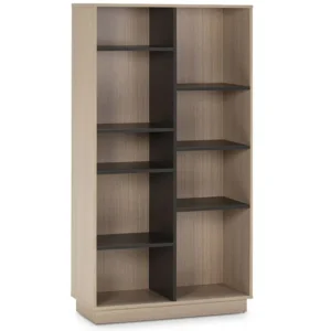 Boekenkast Vigo 150x80 cm, kantoorkast, eiken/grijs van kleur VS Venta-stock