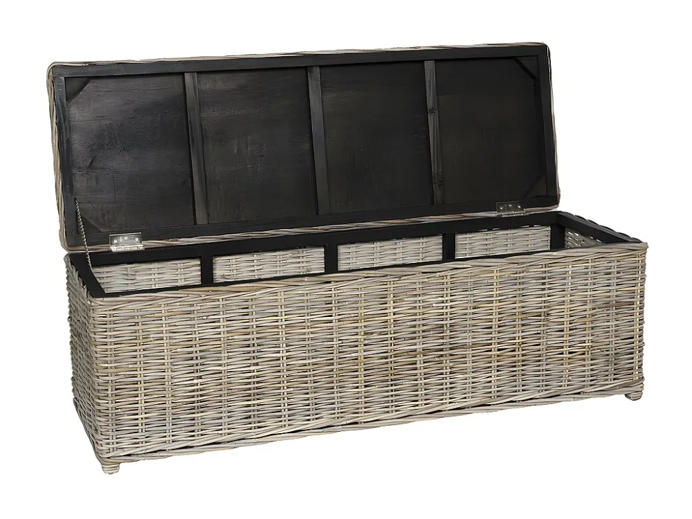 Opbergruimte van kubu GAO - L130 x D45 x H44 cm - Natuurlijk grijs - Koop nu online OZAIA