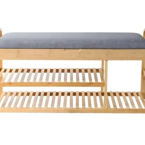Bamboe Schoenbank met 2 planken L100 cm Calicosy