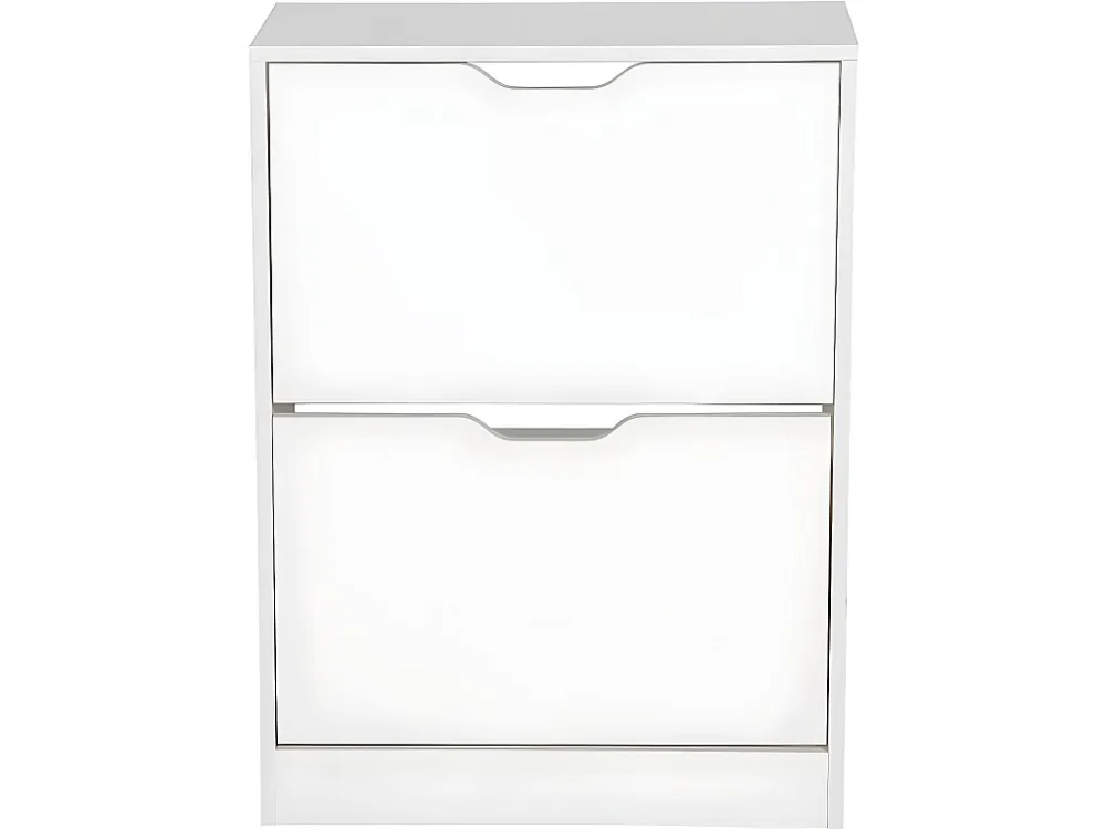 Schoenenkast "Brighton" wit met 2 deuren en praktische opbergruimte - 60 x 23,8 x 81,5 cm Habitat et jardin