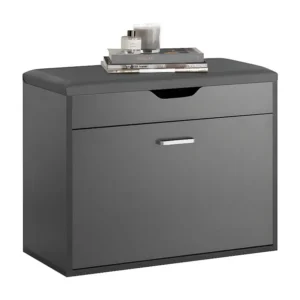 SoBuy Schoenenbank Schoenenkast Schoenenkast Ingangsmeubel 1 Klep met opklapbare zitting Gewatteerd kussen – 60x30x50 cm,...