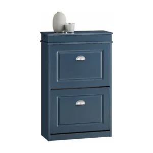SoBuy Schoenenkast, schoenenopberger, entreekast, schoenenopbergkast, schoenenladekast met 2 kleppen, 1 lade en 1 haak, L5...
