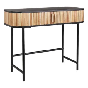 Sidetable lichtbruin/zwart CARNEY BELIANI