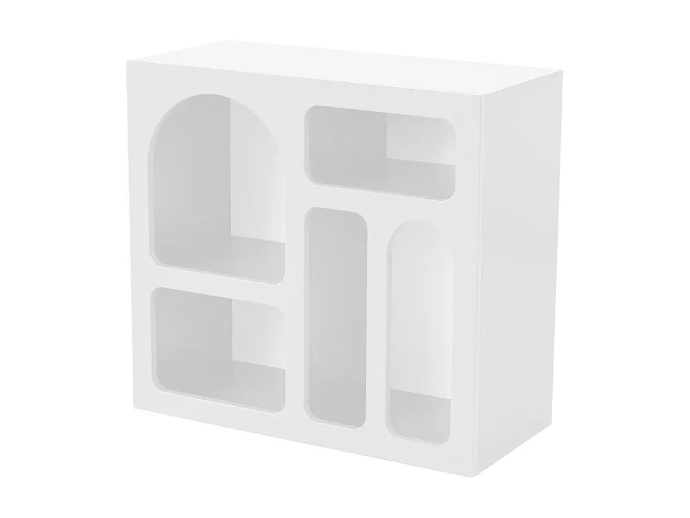 Eigentijdse sidetable met 5 nissen - Wit - LUELA