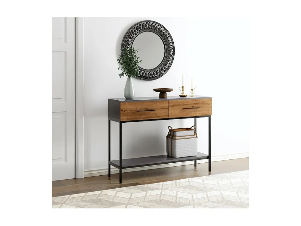 Console Tafel Volga - Antraciet - 120x35x90 cm - EPIKASA