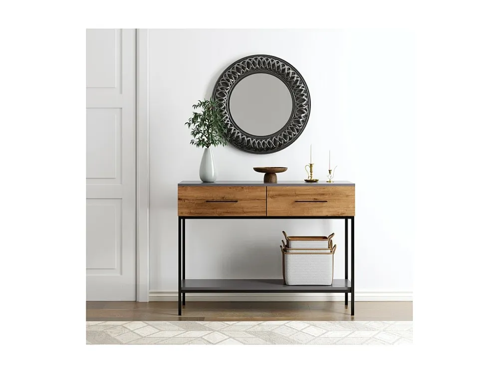 Console Tafel Volga - Antraciet - 120x35x90 cm - EPIKASA