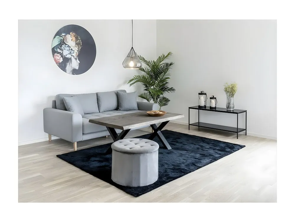 Table Console Vita, Noir, 36x100x45 cm, EPIKASA
