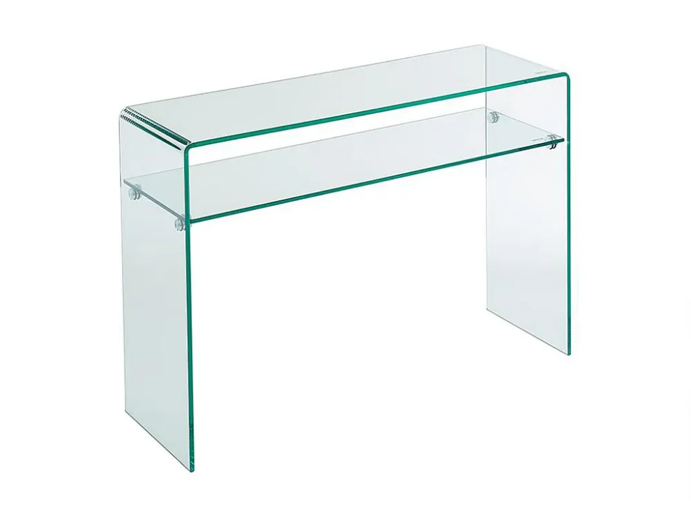 Sidetable - 1 nis - Gehard glas - Transparant - STILEOS - Koop nu uw online meubelshop