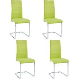 Stoel 4 PK Groen Chroom Loft24
