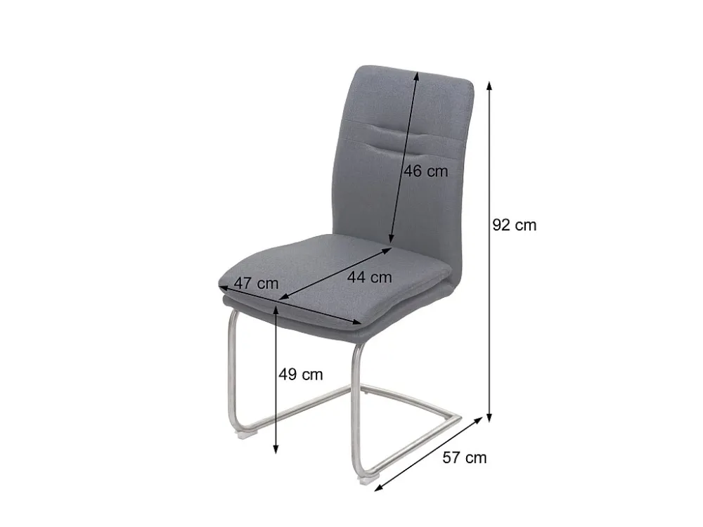 Eetkamerstoel MCW-H70, donkergrijs