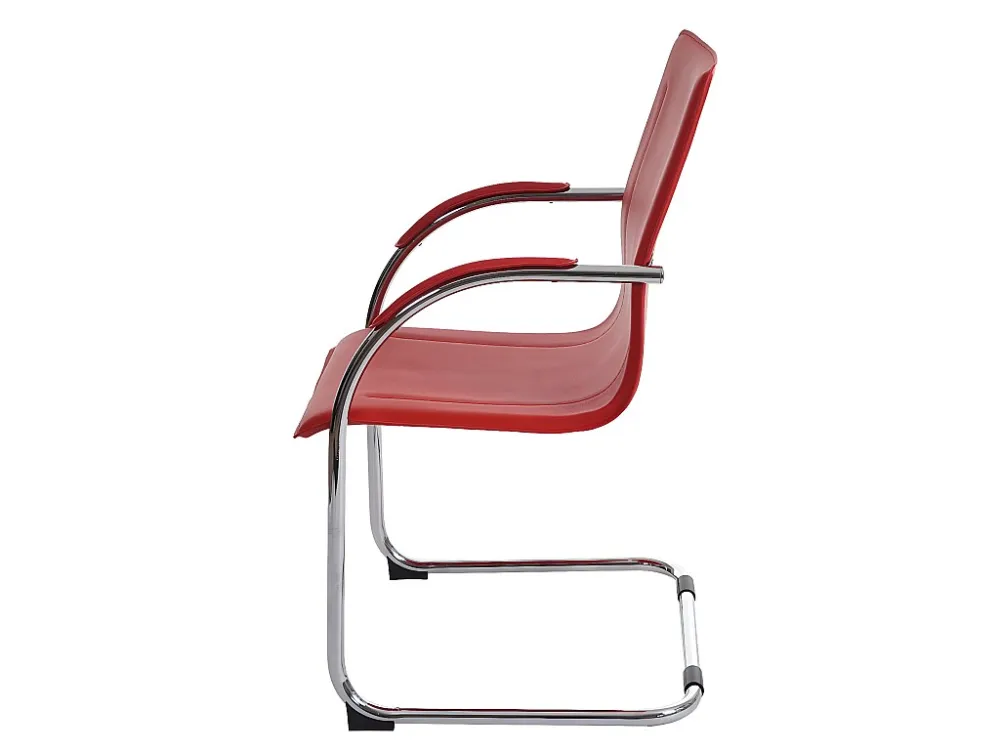 Perm eetkamerstoel (set van 2), rood MCW