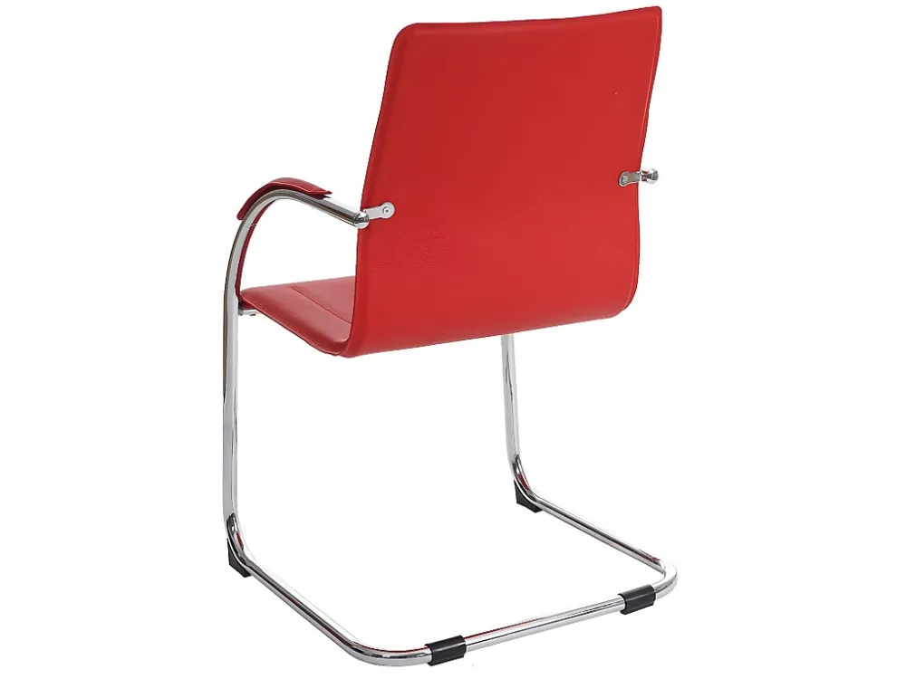 Perm eetkamerstoel (set van 2), rood MCW