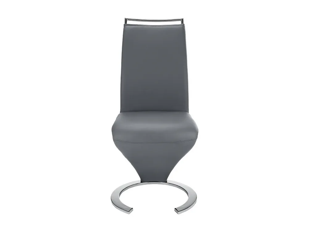 Set van 2 stoelen TWIZY - grijs kunstleer