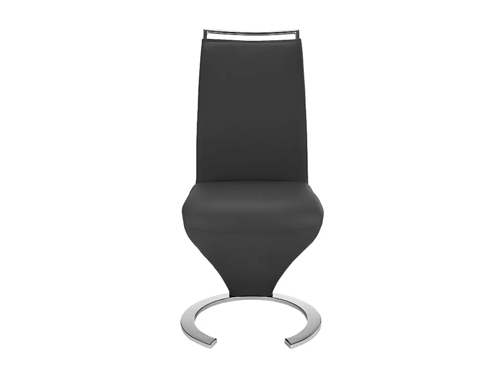 Set van 2 stoelen TWIZY - zwart kunstleer