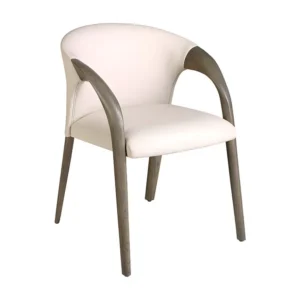 Crème kunstlederen stoel 5122 ANGEL CERDA