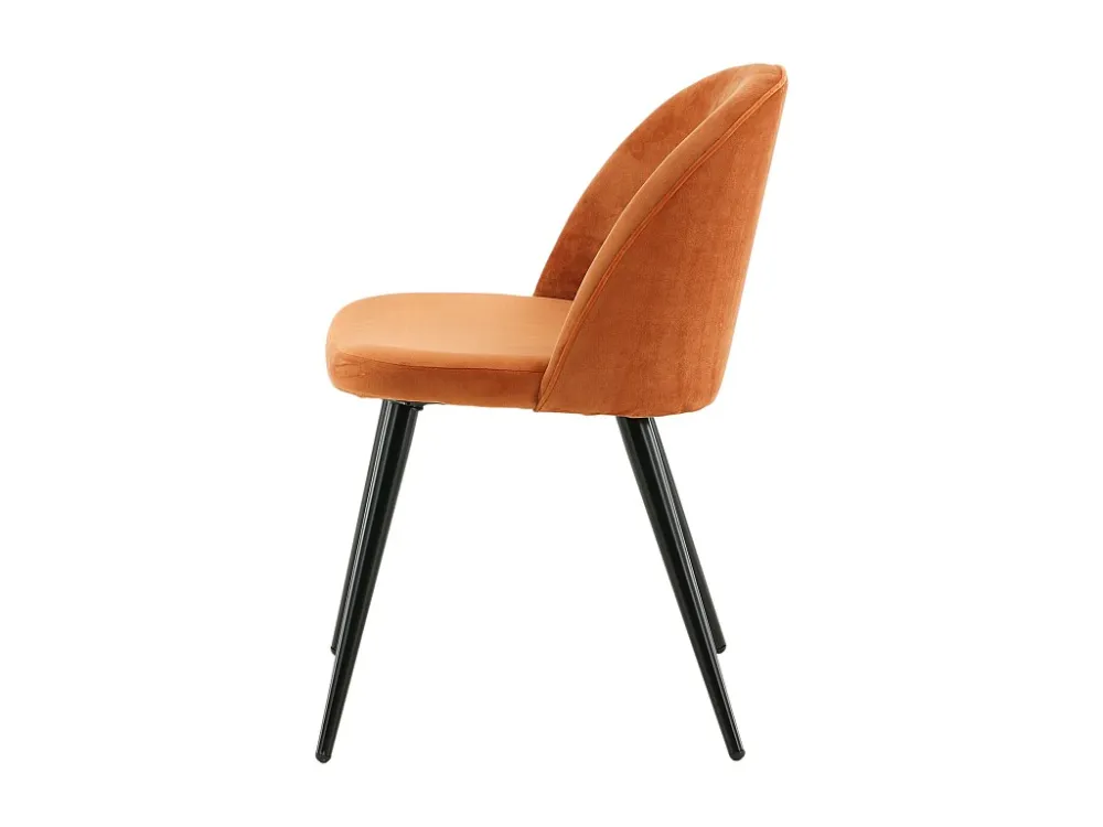 Eetkamerstoel VELVET DRC 1NOS 50x57x77 Oranje