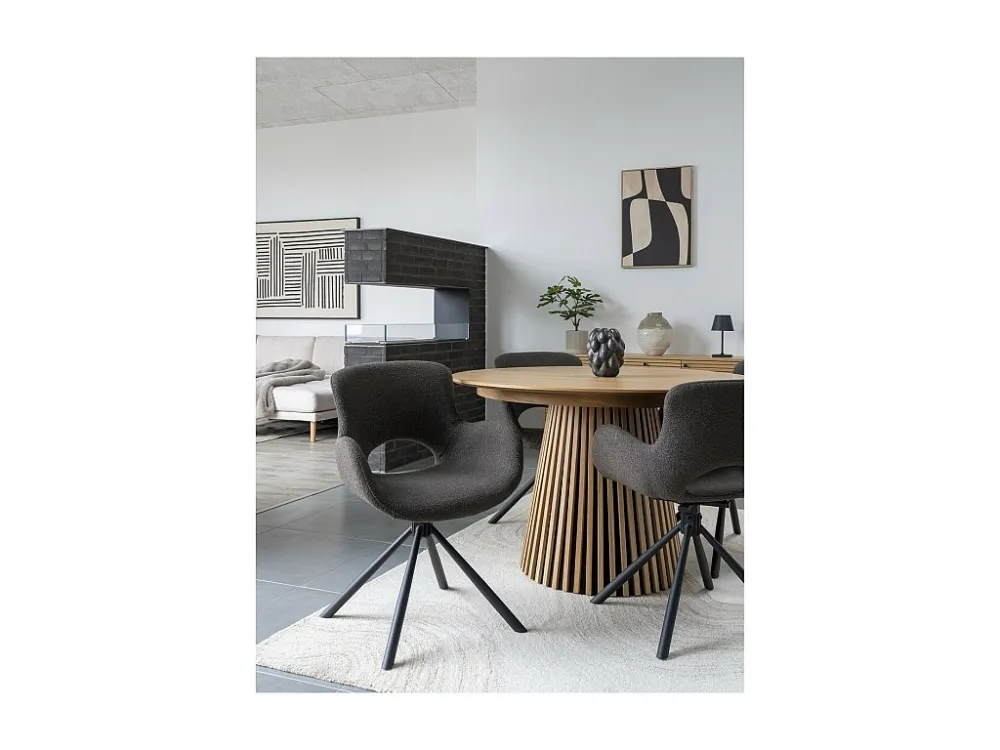Lot de 2 Chaises Armorim, Marron, 58x59x82,5 cm, EPIKASA