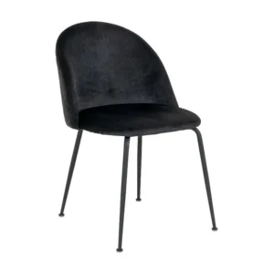Lot de 2 Chaises Geneve, Noir, 52x51x78 cm, EPIKASA