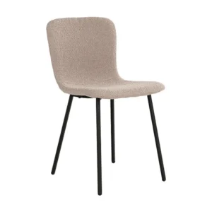 Lot de 2 Chaises Halden, Beige, 52,5x44,5x81,2 cm, EPIKASA