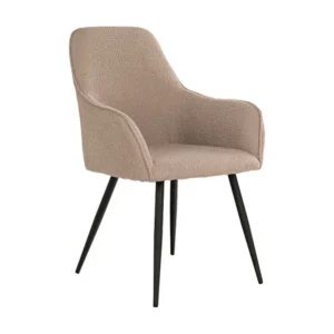 Lot de 2 Chaises Harbo, Beige, 65x57x87 cm, EPIKASA