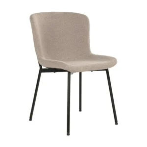 Lot de 2 Chaises Maceda, Beige, 59x48x83 cm, EPIKASA