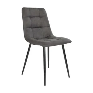 Lot de 2 Chaises Middelfart, Gris, 55x44x86 cm, EPIKASA