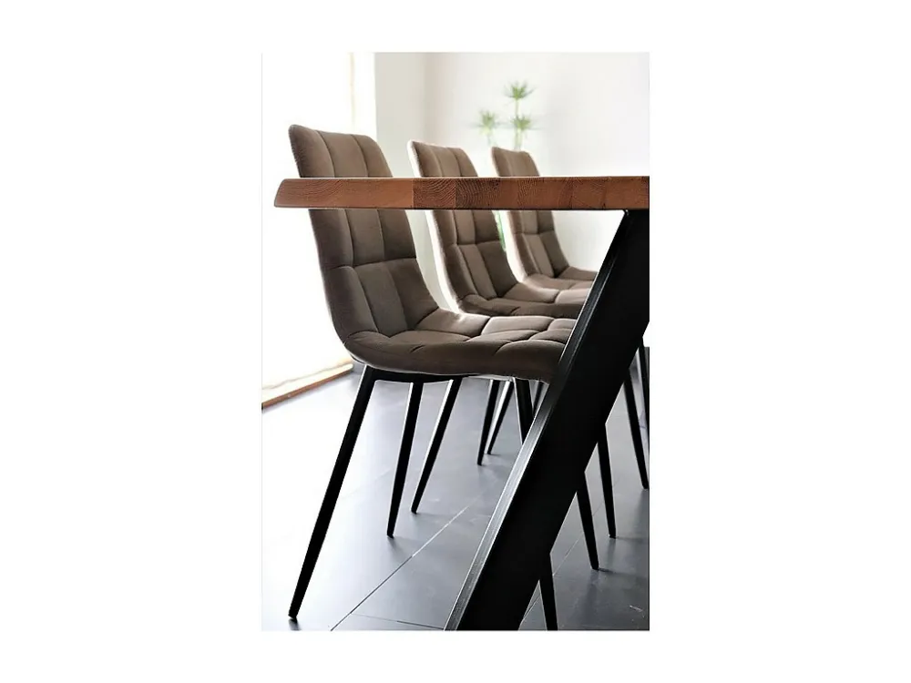 Lot de 2 Chaises Middelfart, Marron, 55x44x86 cm, EPIKASA