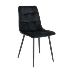 Lot de 2 Chaises Middelfart, Noir, 55x44x86 cm, EPIKASA