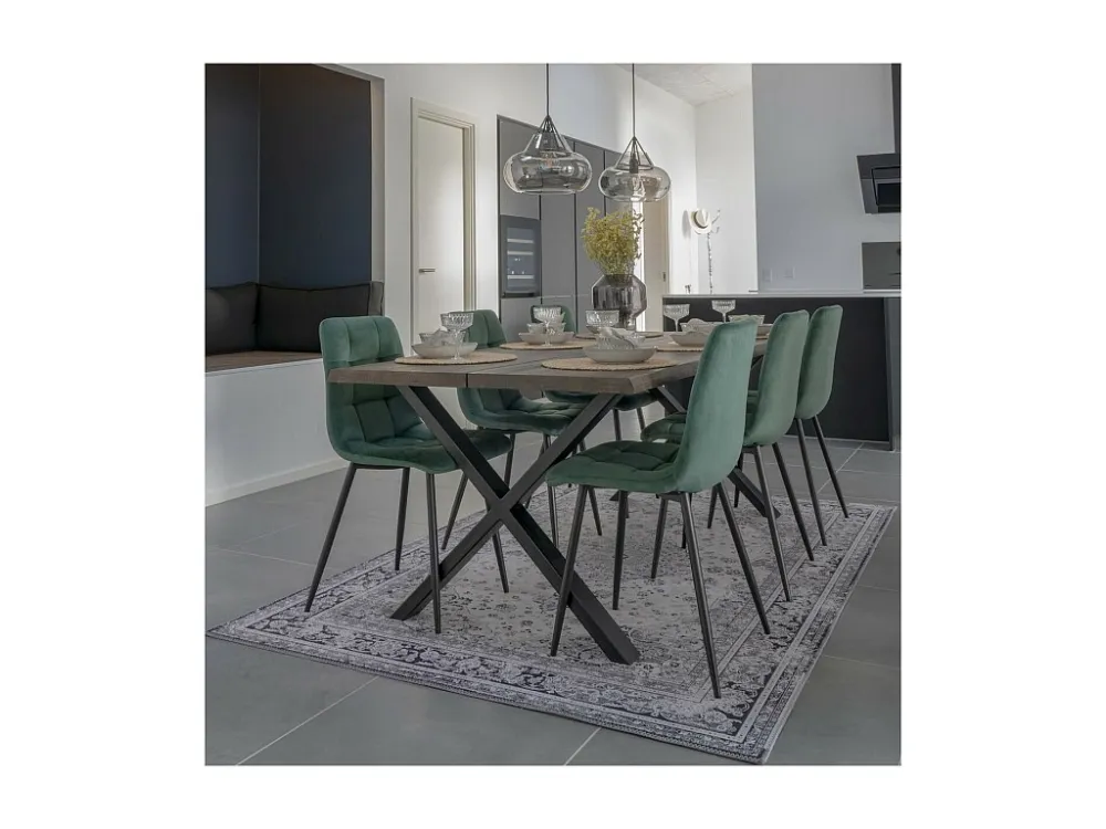 Lot de 2 Chaises Middelfart, Vert, 55x44x86 cm, EPIKASA