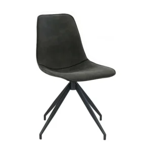Lot de 2 Chaises Monaco, Gris, 54x48x86 cm, EPIKASA