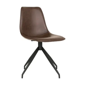 Lot de 2 Chaises Monaco, Marron, 54x48x86 cm, EPIKASA
