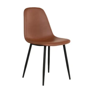 Lot de 2 Chaises Stockholm, Marron, 50x47x86 cm, EPIKASA