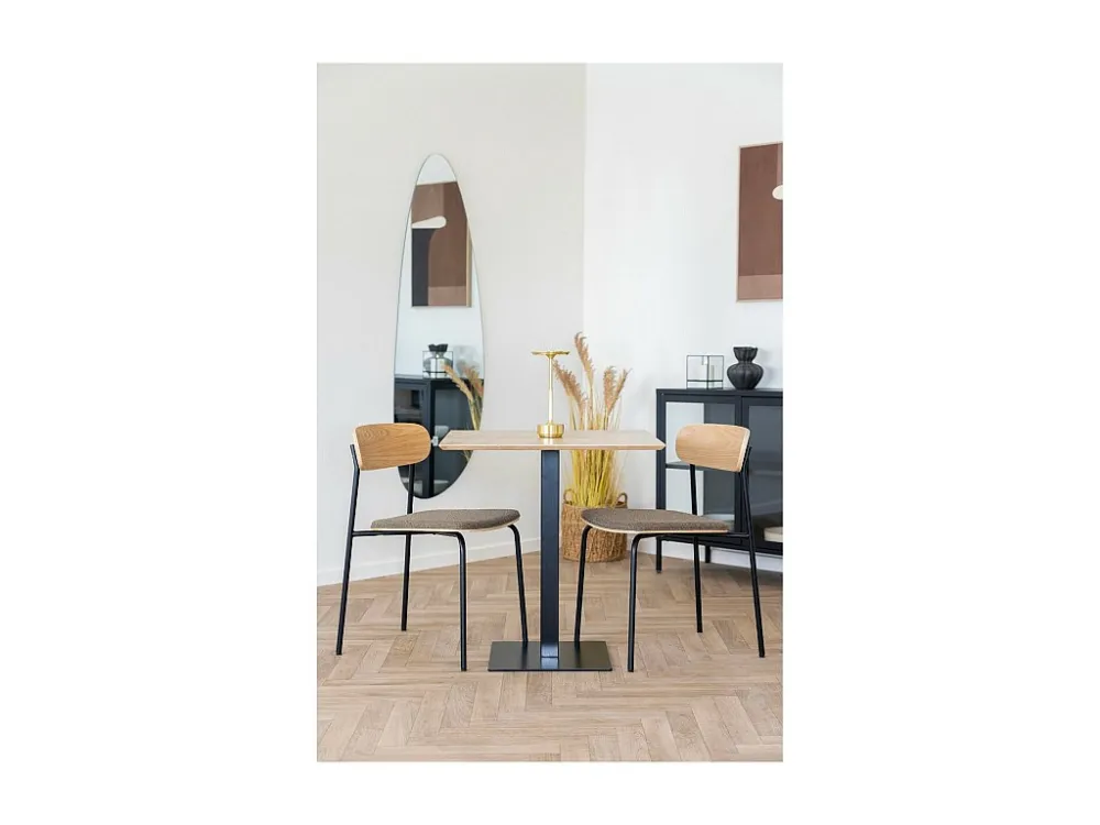 Set van 2 Stoelen Estepona, Bruin, 47x51x77 cm, EPIKASA