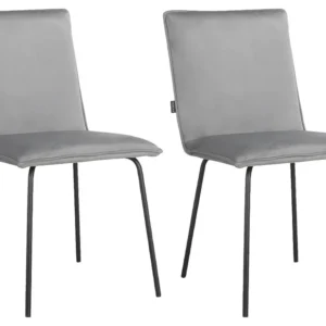 Nika Eetkamerstoel 2pk Grijs Loft24