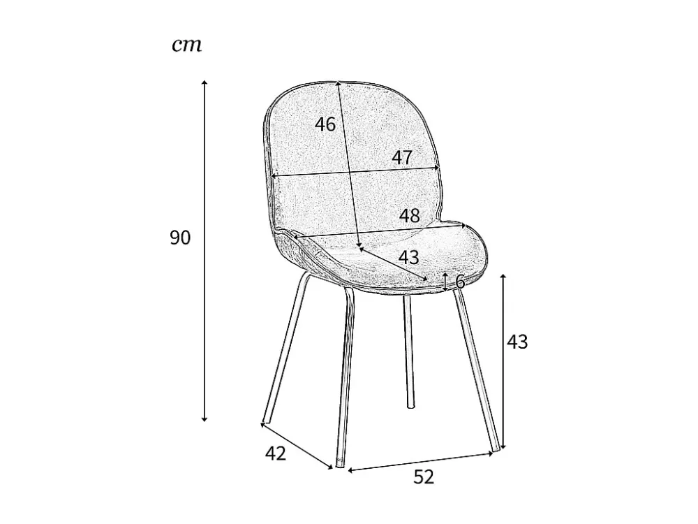 Lot de 4 chaises de salle à manger - dossier rond, assise en velours, structure en métal, pied en doré - pour cuisine, sal...