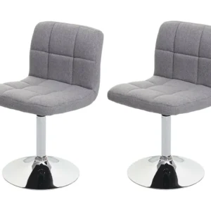 Cadiz eetkamerstoel (set van 2), lichtgrijs MCW