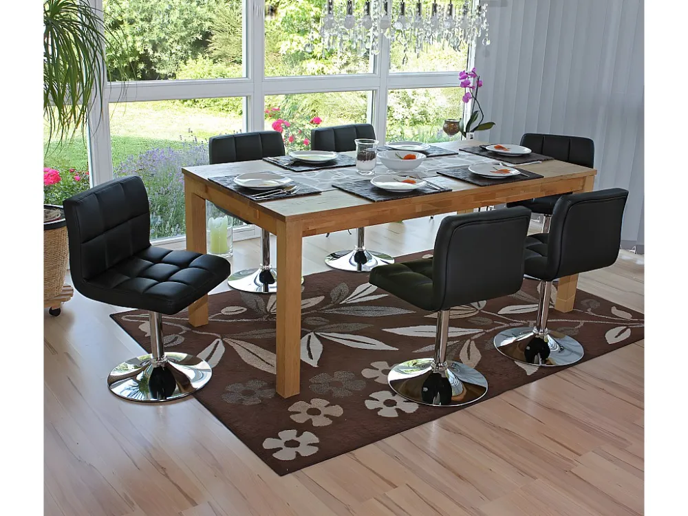 Cadiz eetkamerstoel (set van 2), Zwart MCW