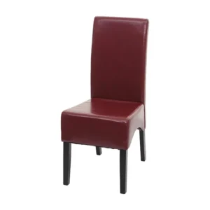 Eetkamerstoel Crotone, rood, donkere poten MCW