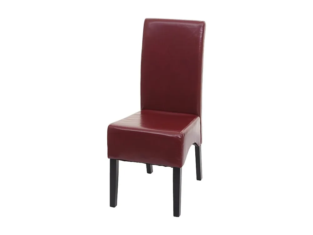 Eetkamerstoel Crotone, rood, donkere poten MCW