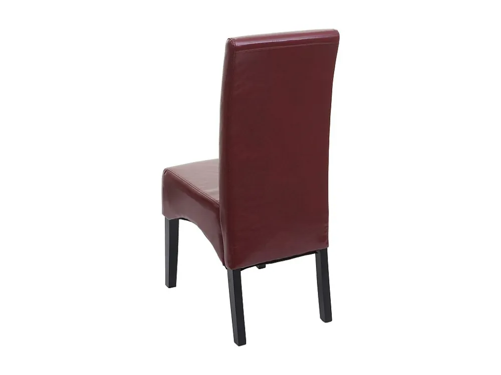Eetkamerstoel Crotone, rood, donkere poten MCW