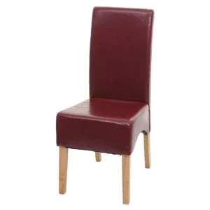 Eetkamerstoel Crotone, rood, lichte poten MCW