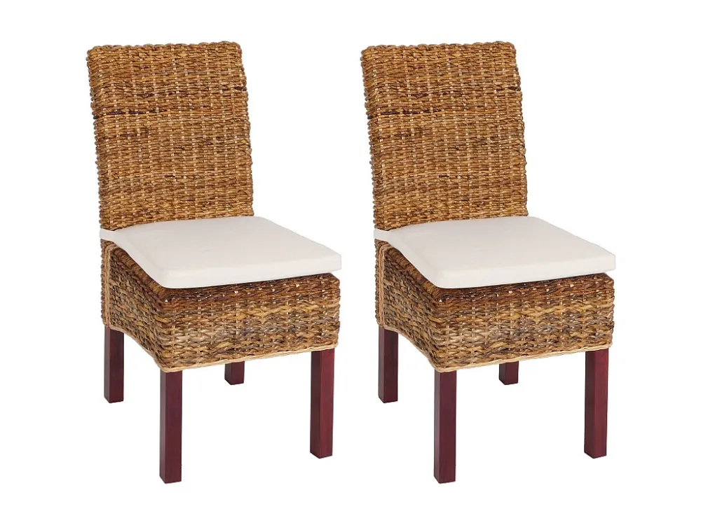 Eetkamerstoel Loiret (set van 2), licht, met kussen MCW