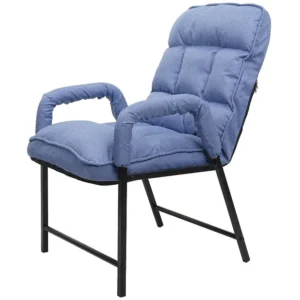 Eetkamerstoel MCW-K40, stof/textiel blauw