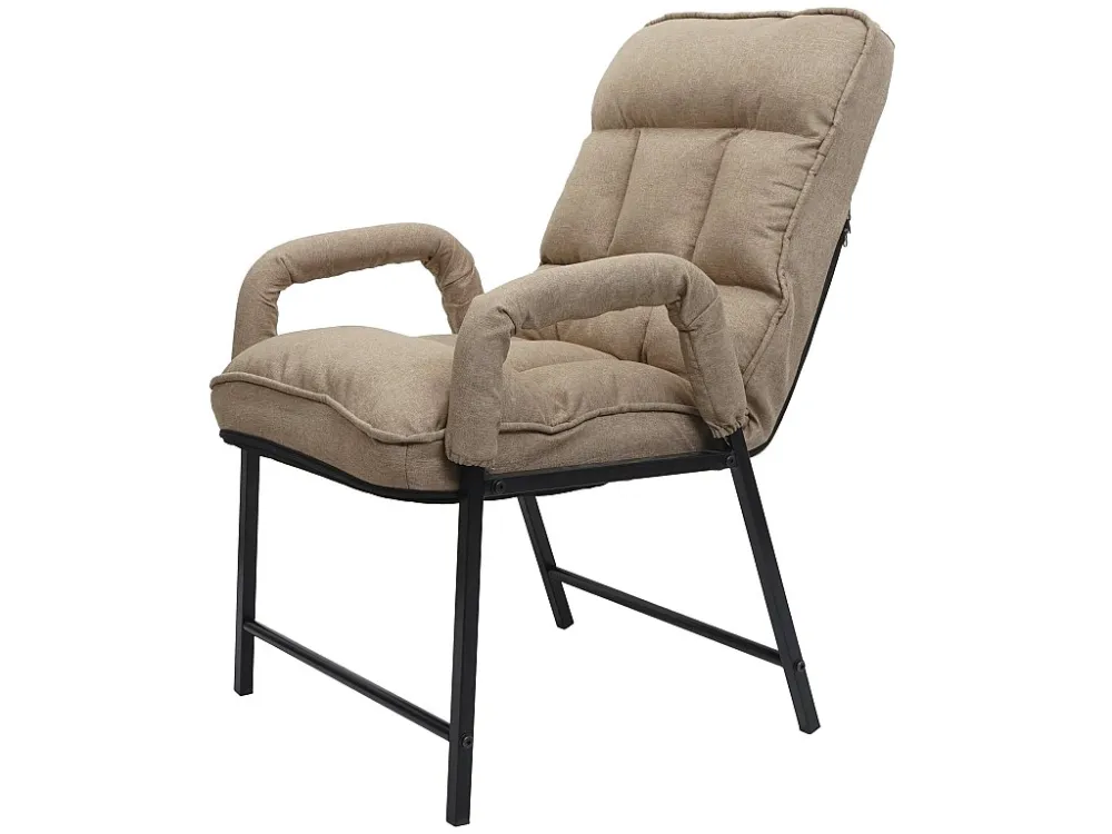 Eetkamerstoel MCW-K40, stof/textiel lichtbruin