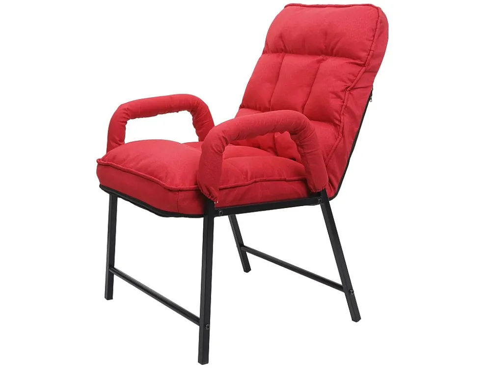 Eetkamerstoel MCW-K40, stof/textiel rood