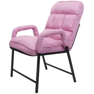 Eetkamerstoel MCW-K40, stof/textiel roze