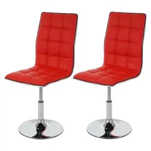 MCW-C41 eetkamerstoel (set van 2), rood